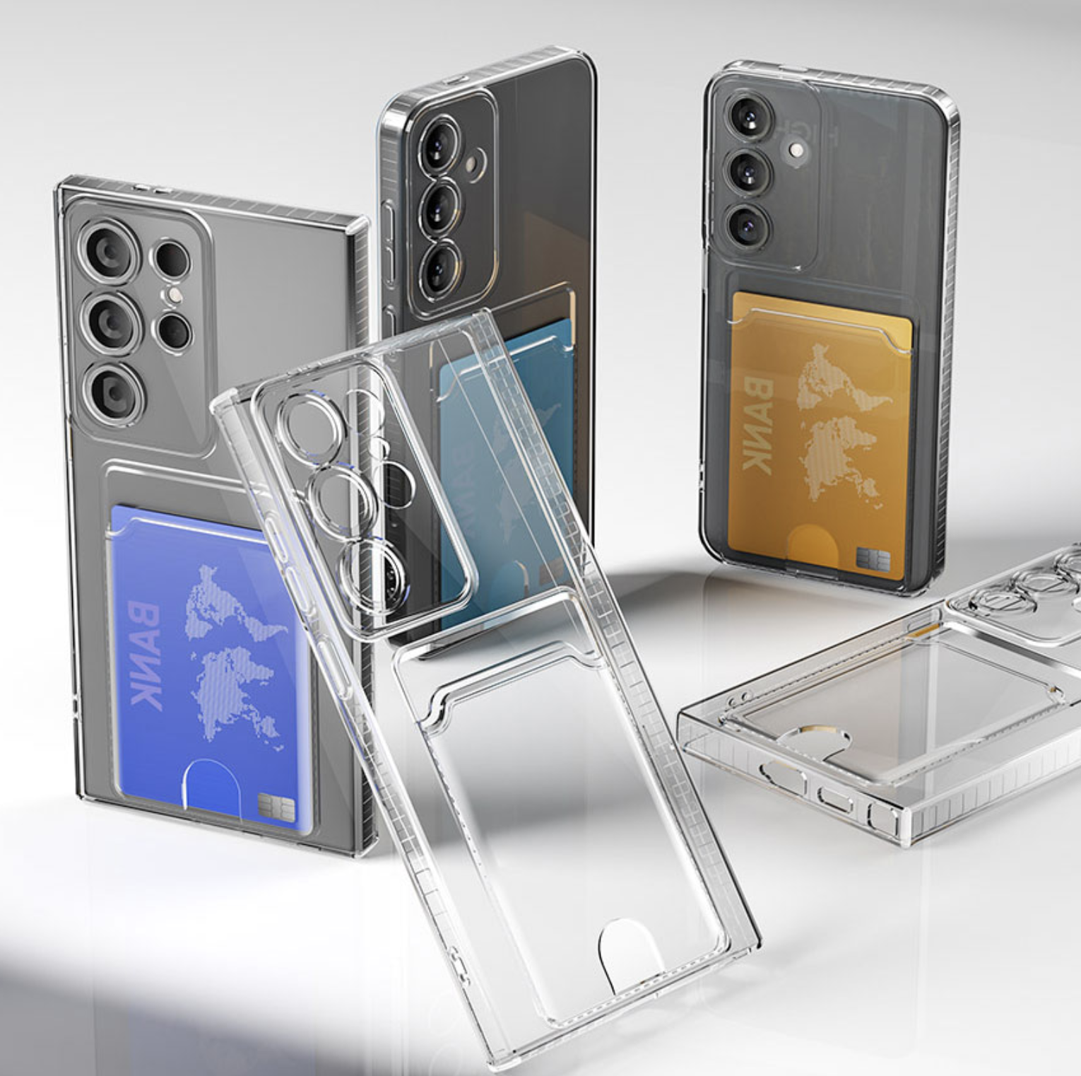 갤럭시 S24 울트라 카드 케이스 투명 범퍼 플러스 - 상세 이미지 2