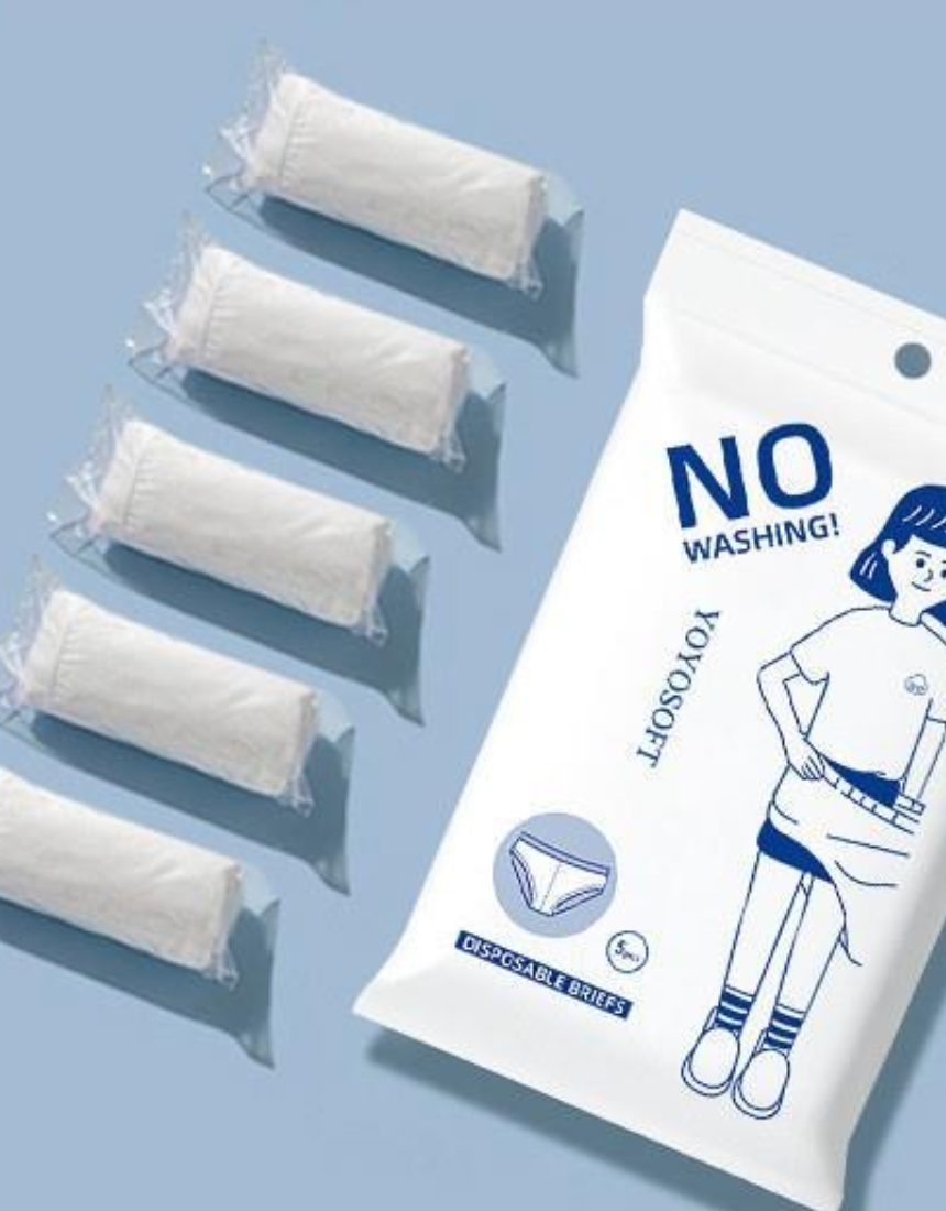 순면 100% 일회용 여성 팬티 5P - 메인 이미지