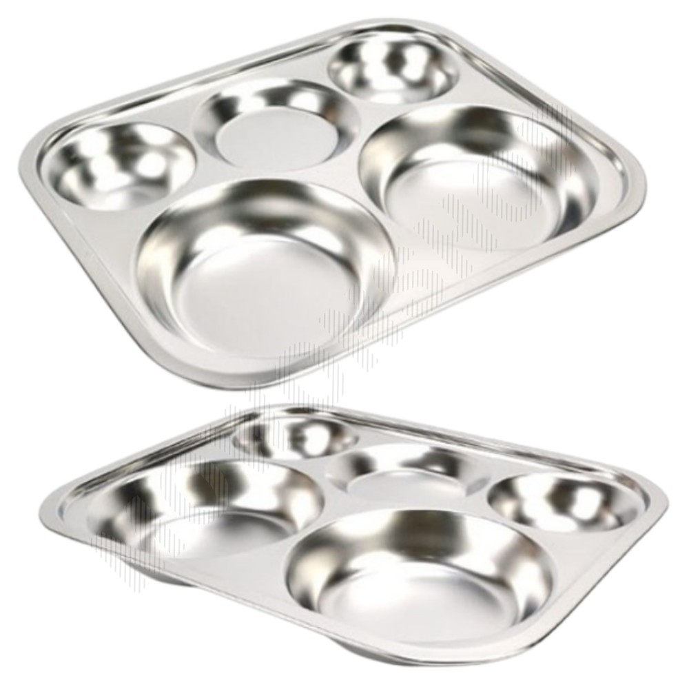 학교 급식판 군대 개인 어른 1인 구내 식당 3구 스텐 식판