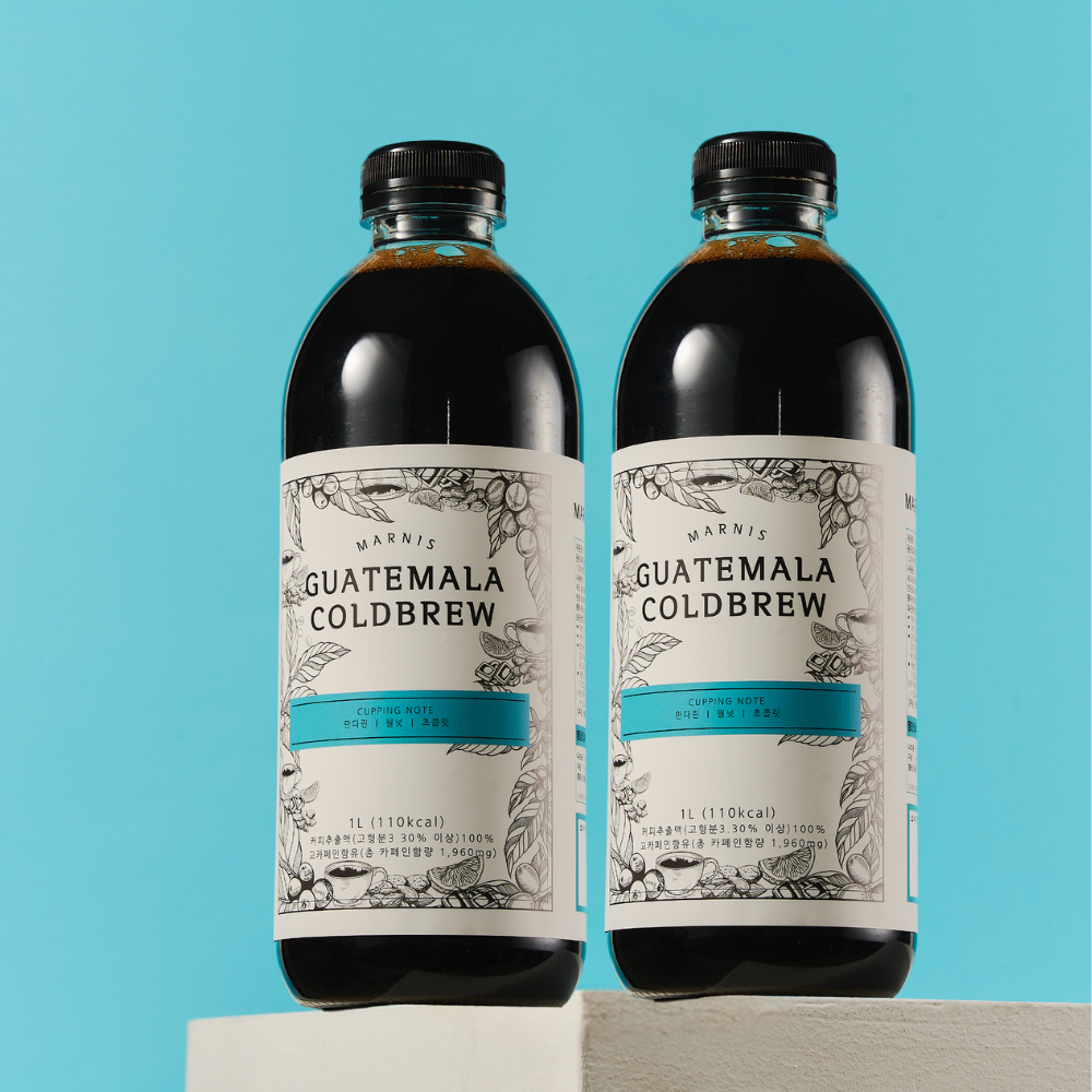마르니스 콜드브루 원액 더치커피 액상 커피 답례품 선물 1L+1L 과테말라 대용량