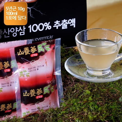 상산재 산양삼 장뇌삼 산양산삼 산삼 5년근 100% 추출액 100ml 30포 60포 - 상품 이미지