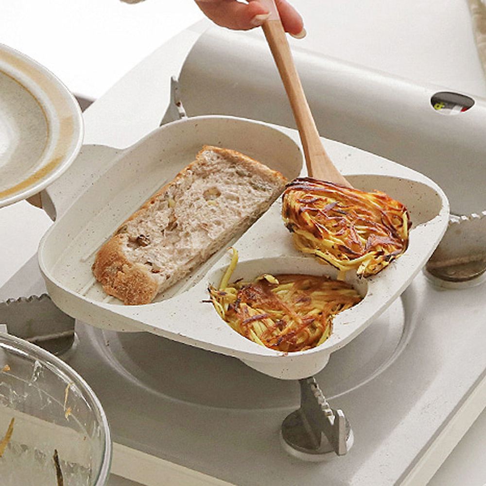 하트 에그팬 인덕션 별모양 계란 후라이팬 3구