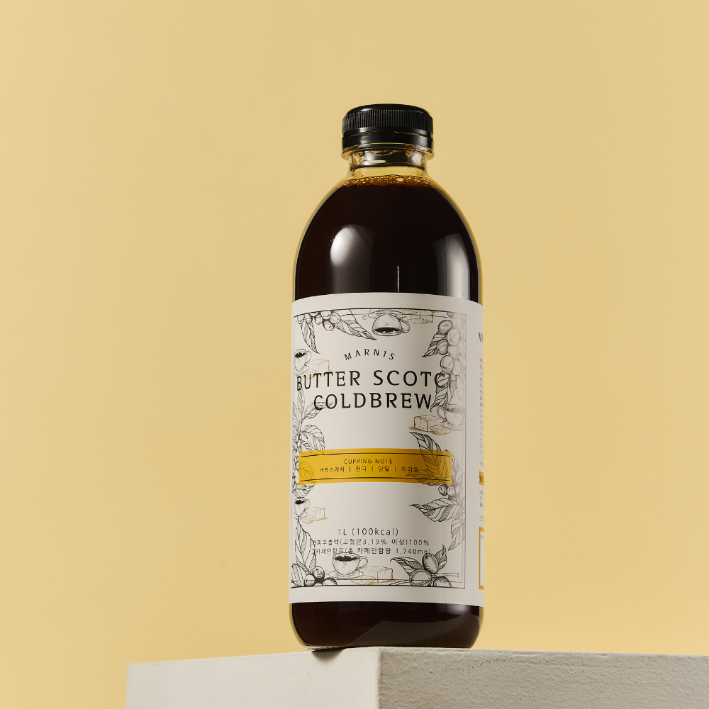마르니스 버터스카치 콜드브루 원액 더치커피 액상 커피 답례품 선물 1L 대용량