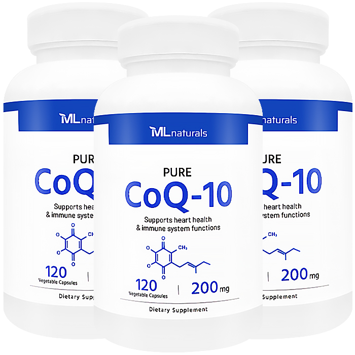 마이라이프내추럴스 퓨어 코큐텐 200mg 알약 120캡슐, 3개 - 메인 이미지