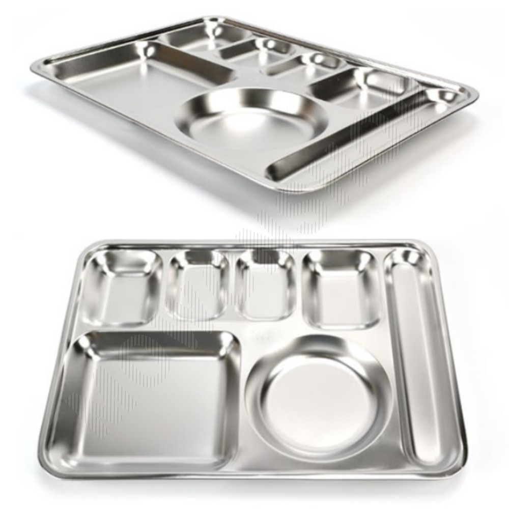 군대식판 군용 개인 어른 1인 학교 구내 식당 식판 급식판 4구