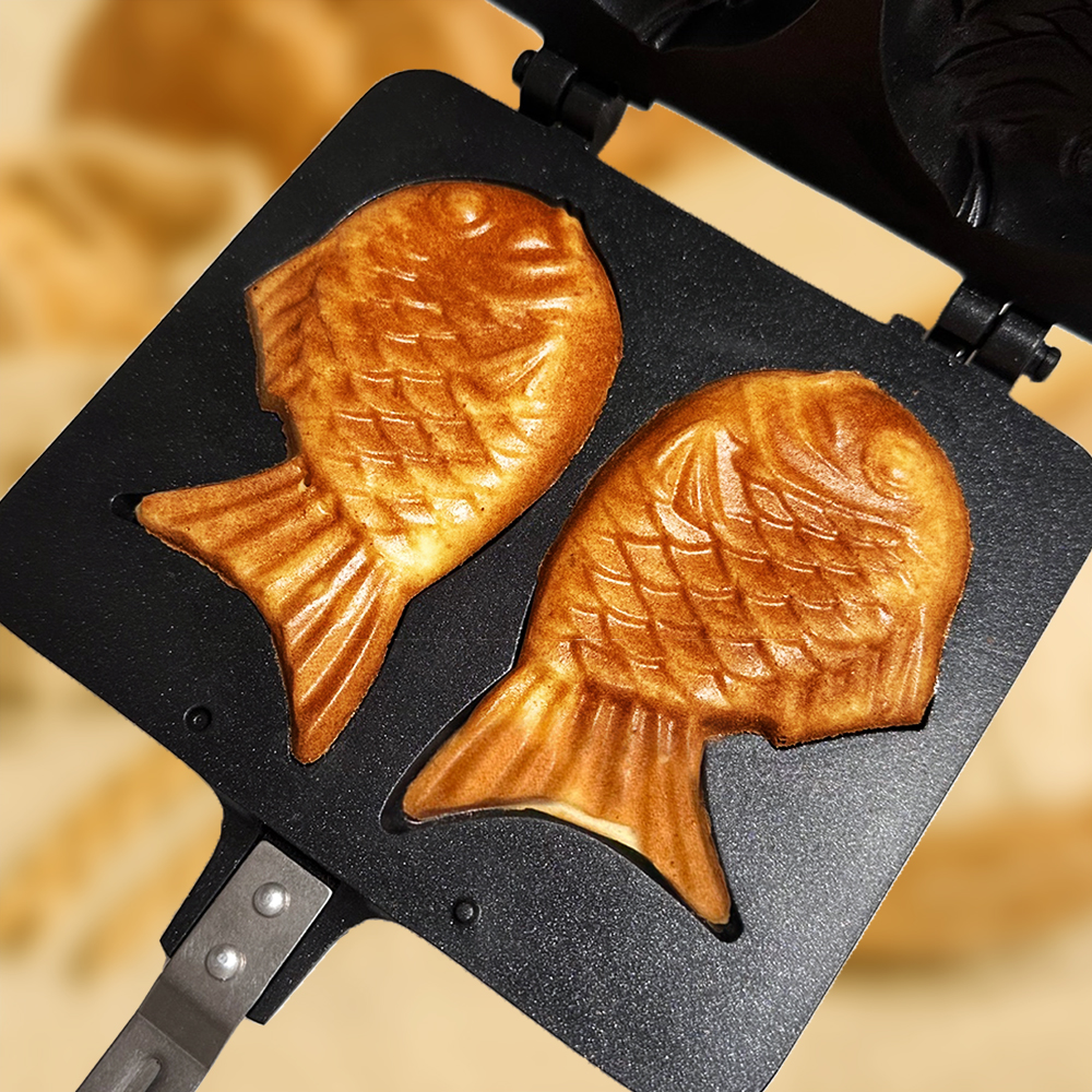 붕어빵틀 2구 미니 붕어빵팬 만들기 키트 가정용 짤주머니 세트