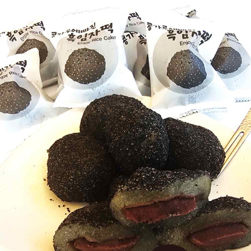 블루탐 제주도 오메기떡 흑임자떡 맛집 개별포장 20개 영양간식 선물용 - 메인 이미지