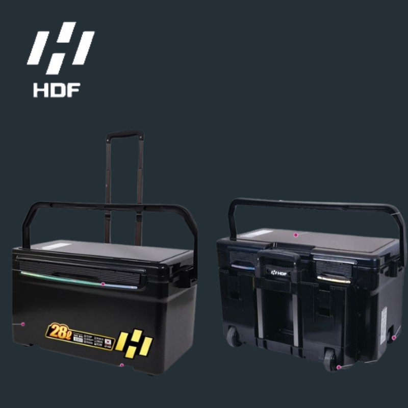 HDF 해동조구사 카리스마 아이스박스 28L 캐리어 바퀴 블랙 - 상품 이미지