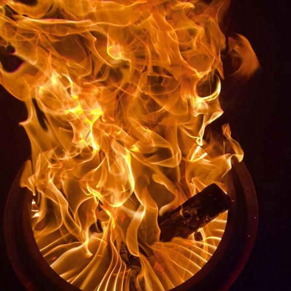 이중연소 원형 화로대 대형 불멍 우드 스토브