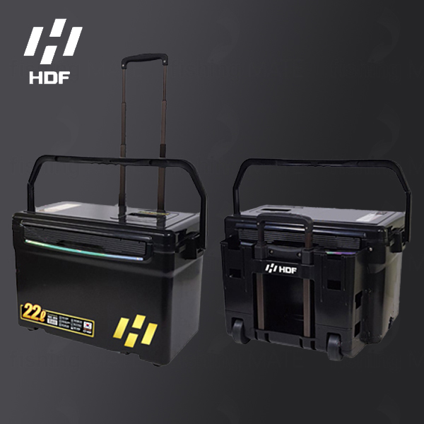 HDF 해동조구사 카리스마 아이스박스 캐리쿨러 22L 바퀴 블랙