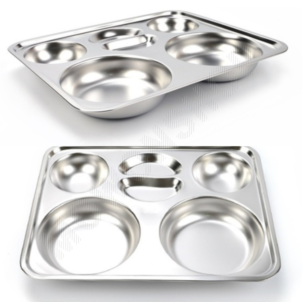 급식판 학교 군대 개인 어른 1인 구내 식당 식판 4구 원형