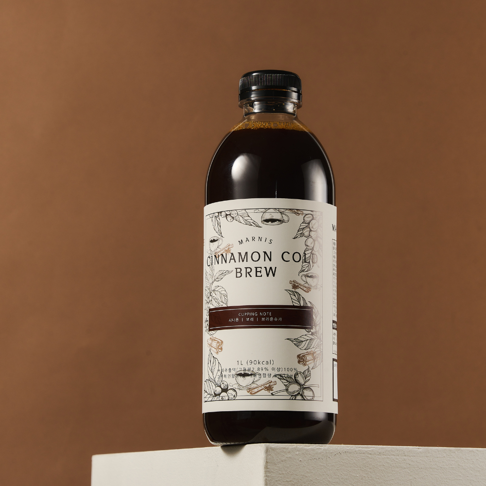 마르니스 시나몬 콜드브루 원액 더치커피 액상 커피 답례품 선물 1L 대용량