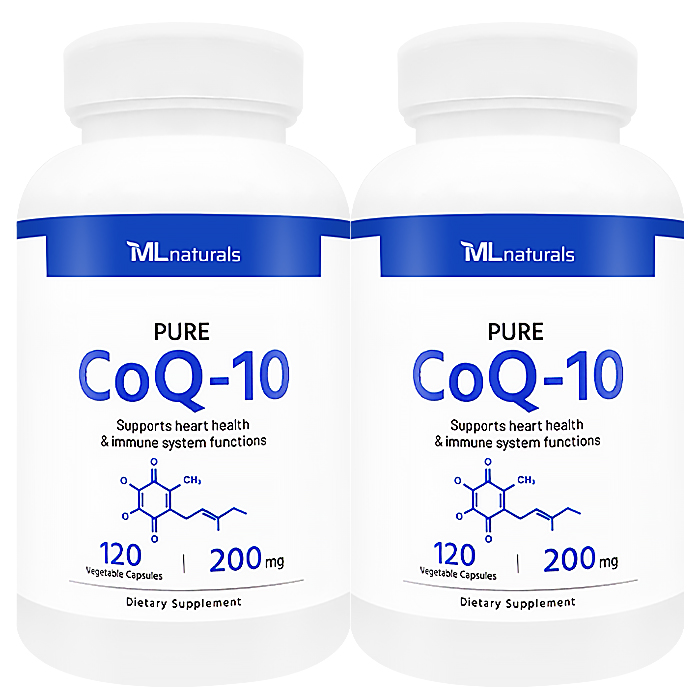 마이라이프내추럴스 퓨어 코큐텐 200mg 알약 120캡슐, 2개 - 메인 이미지