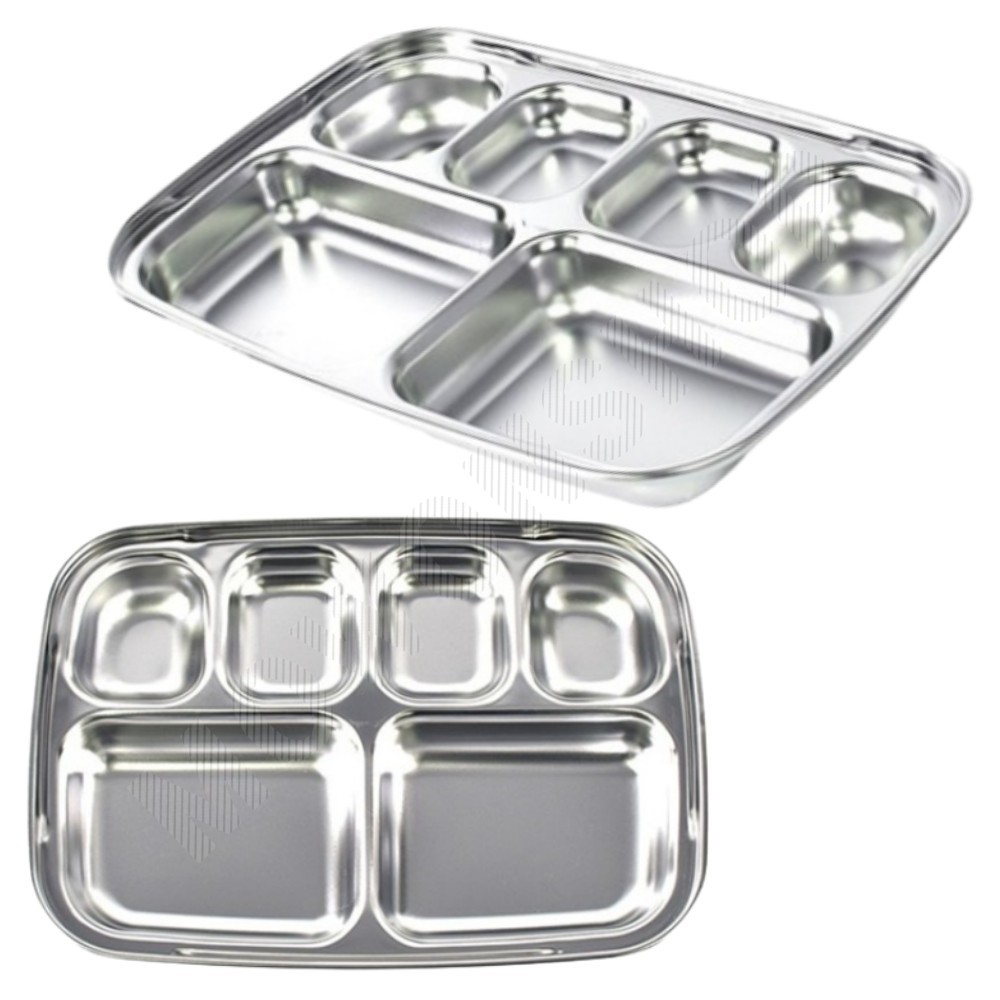 영아식판 아이 어린이집 초등학생 미니 유아 스텐 식판 4찬