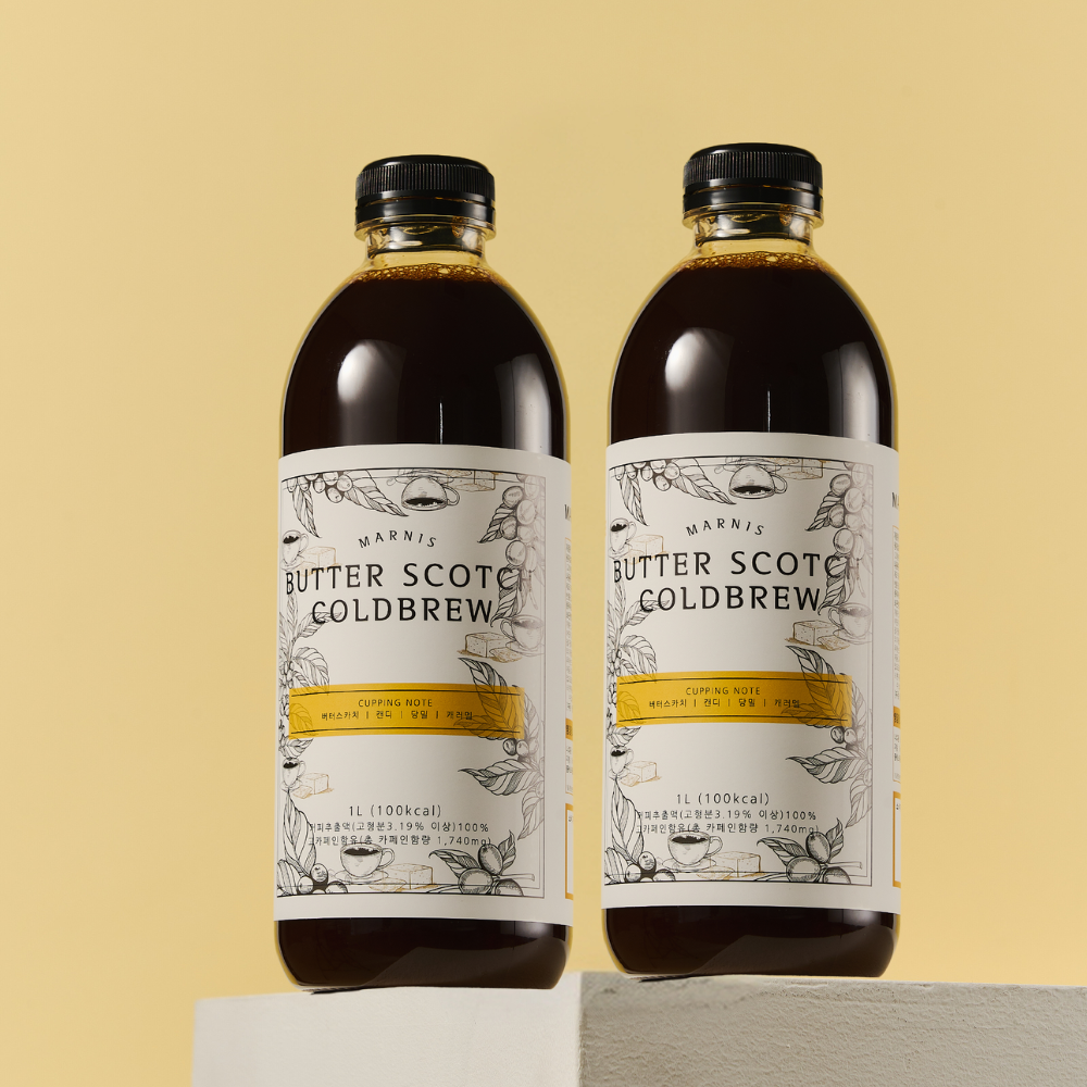 마르니스 버터스카치 콜드브루 원액 더치커피 액상 커피 답례품 선물 1L+1L 대용량