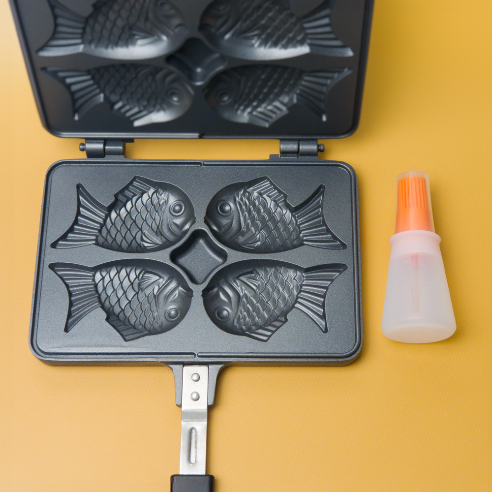 붕어빵기계 가정용 미니 붕어빵 만들기 4구 기름솔