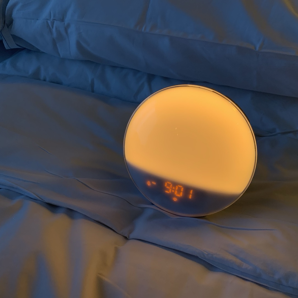 태양 탁상 알람 시계 햇빛 빛 조명 미라클모닝 무드등 해뜨는 특이한 해오름 선라이즈 일출