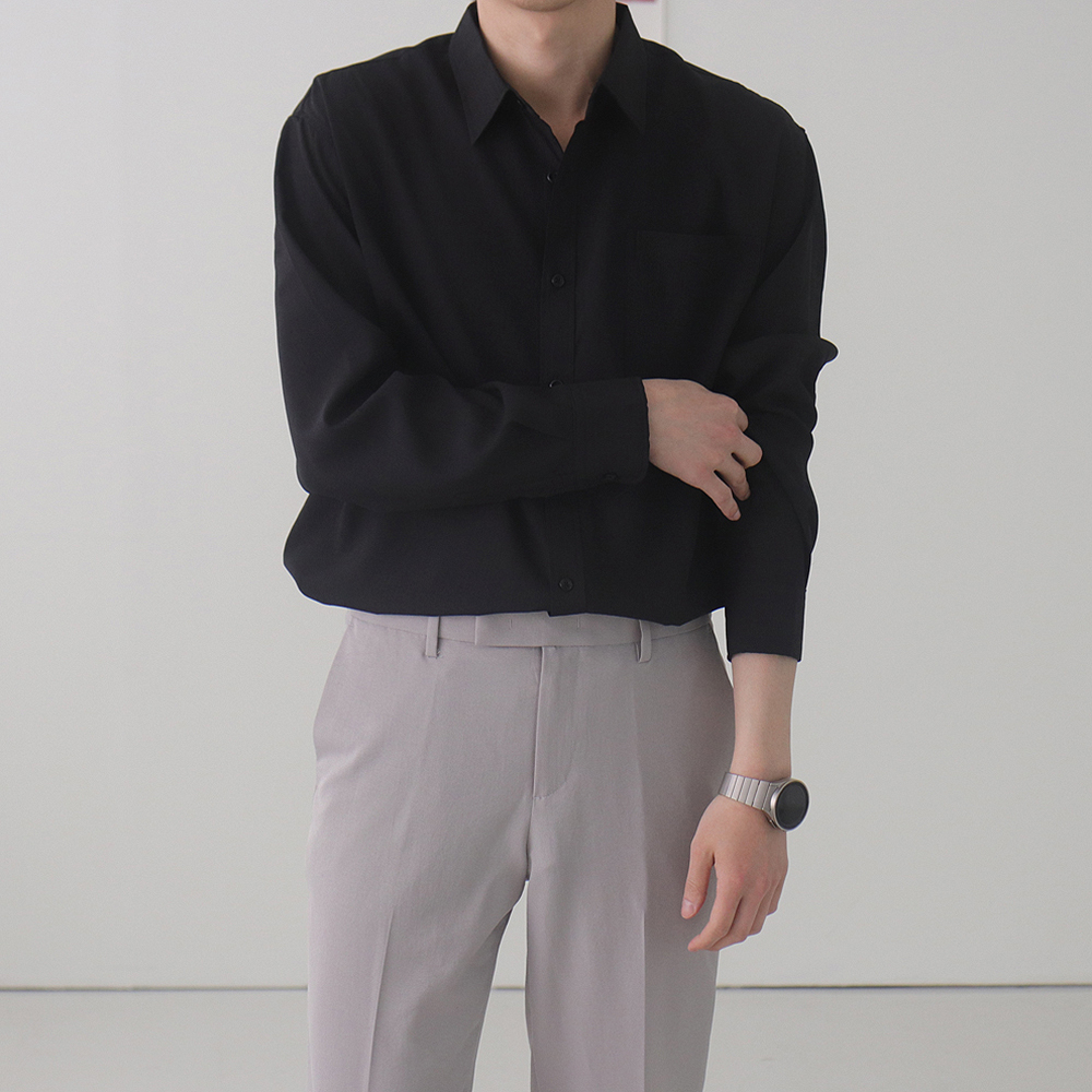 남자셔츠 링클프리 쿨링 남성남방 남자린넨셔츠 이미지 4