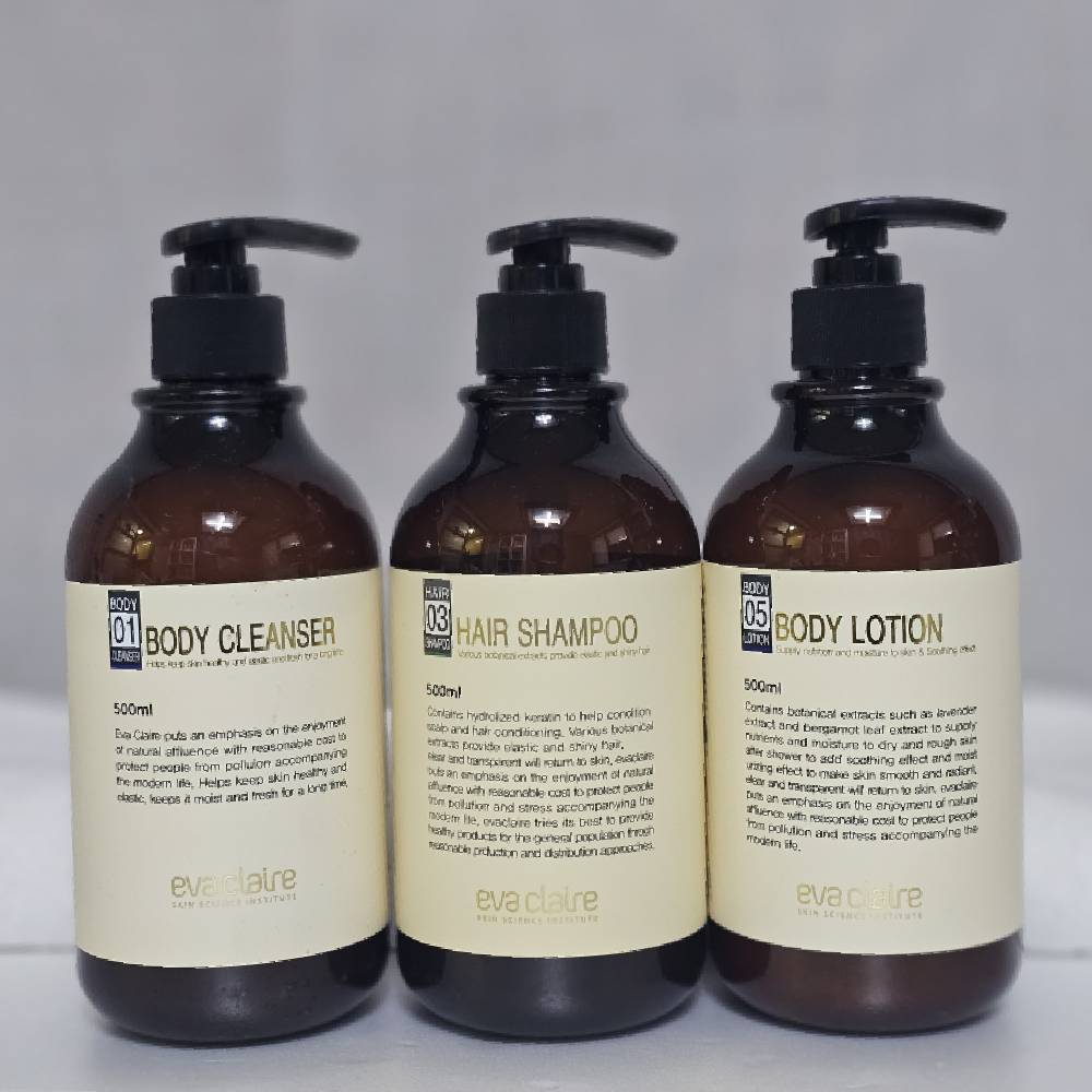 에바끌레르 끈적임없는 식물성추출물 내추럴 바이오 미네랄 바디 500ml 3종세트 - 상세 이미지 2
