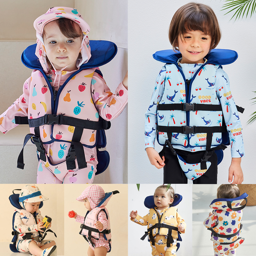 유아 구명조끼 아기 돌 두돌 키즈 네오플랜 힙쉴드 쥬라기 수영조끼 비닐보관백