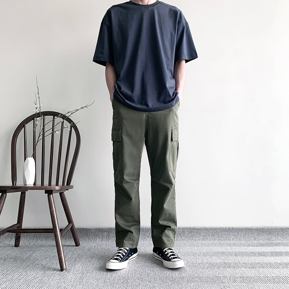 1+1 남자면바지 카고팬츠 건빵바지 - 상세 이미지 2
