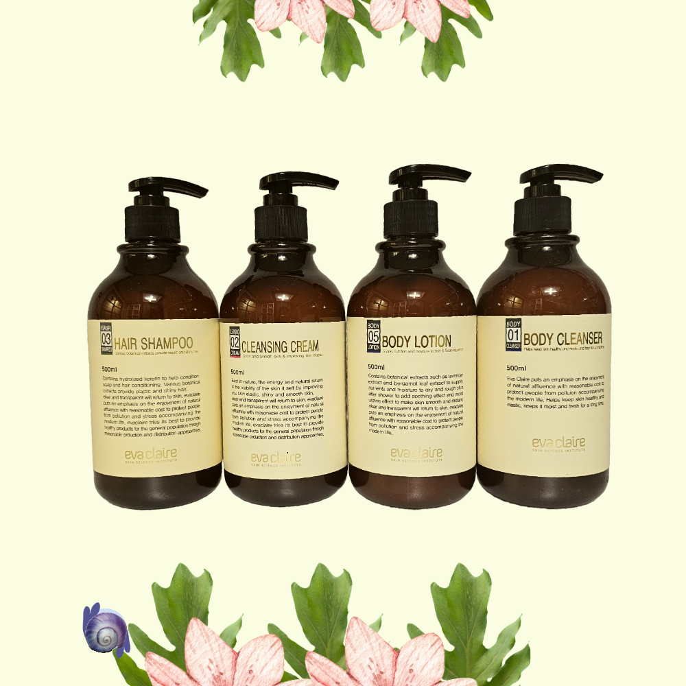 에바끌레르 끈적임없는 식물성추출물 내추럴 바이오 미네랄 바디 500ml 4종세트 - 상세 이미지 2