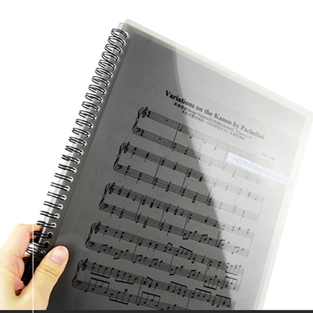 반투명 악보정리파일 a4 음악 스프링화일 문서철 서류파일