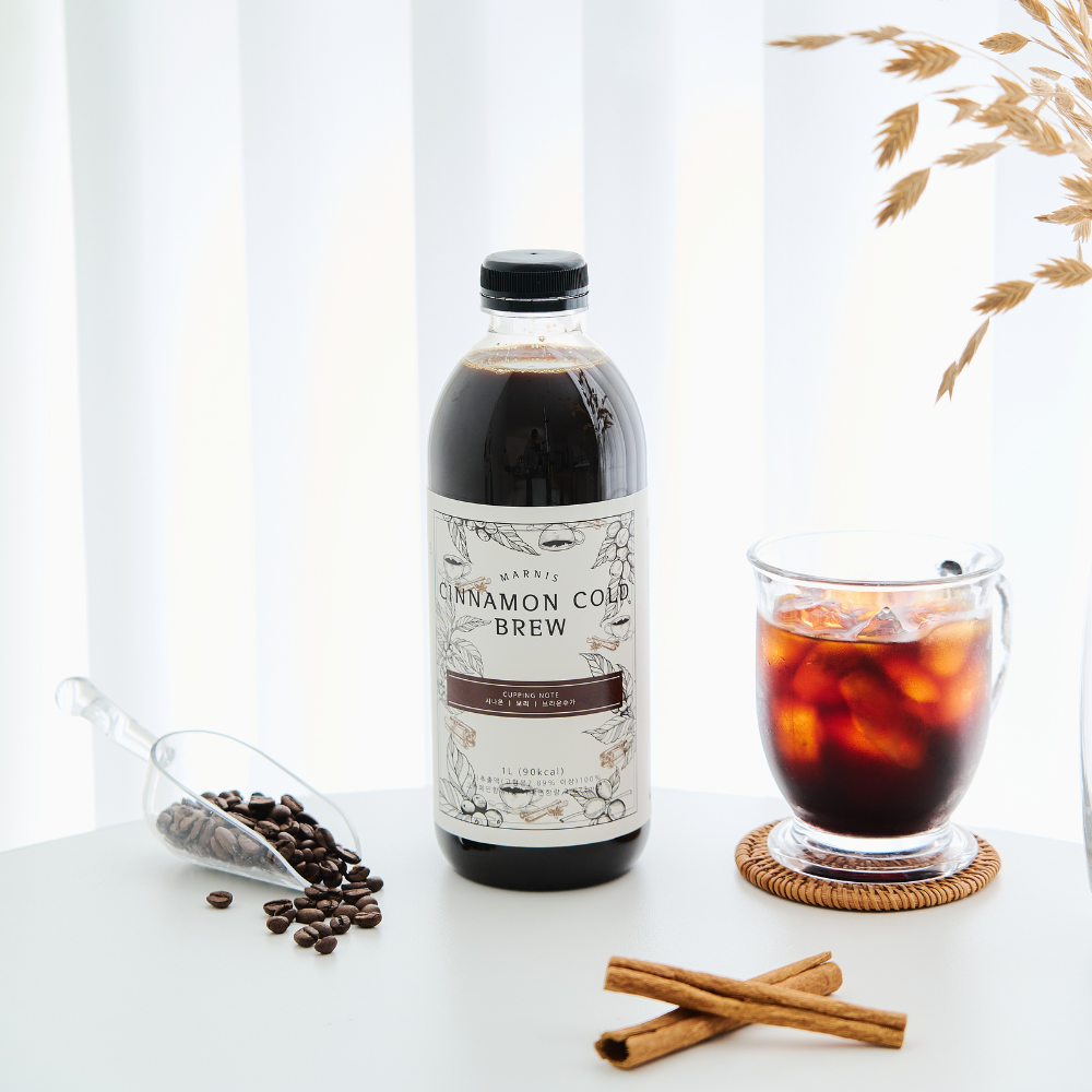 마르니스 시나몬 콜드브루 원액 더치커피 액상 커피 답례품 선물 1L+1L 대용량 - 상세 이미지 4