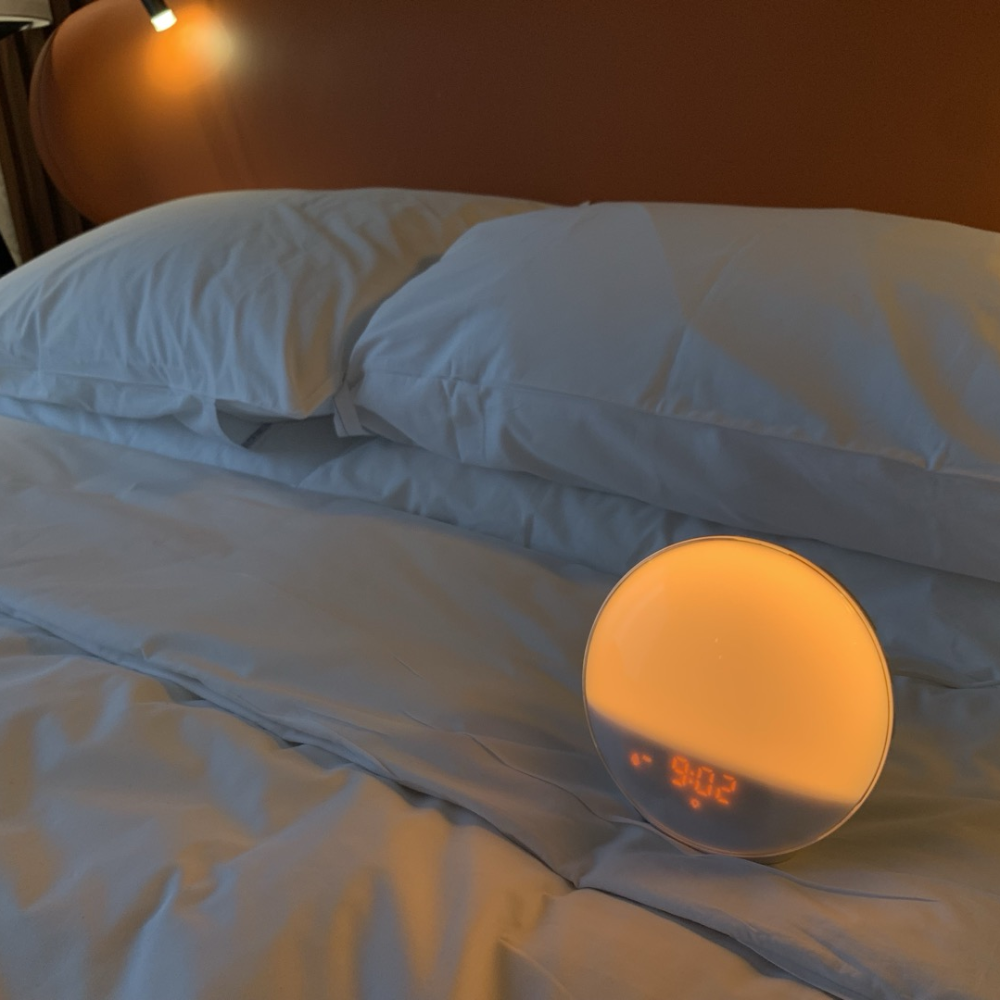 태양 탁상 알람 시계 햇빛 빛 조명 미라클모닝 무드등 해뜨는 특이한 해오름 선라이즈 일출