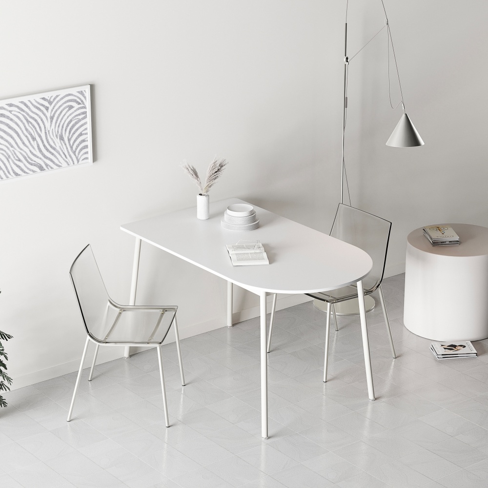 이케아 원형 테이블 식탁 카페 2인용 4인용 dockstar 화이트