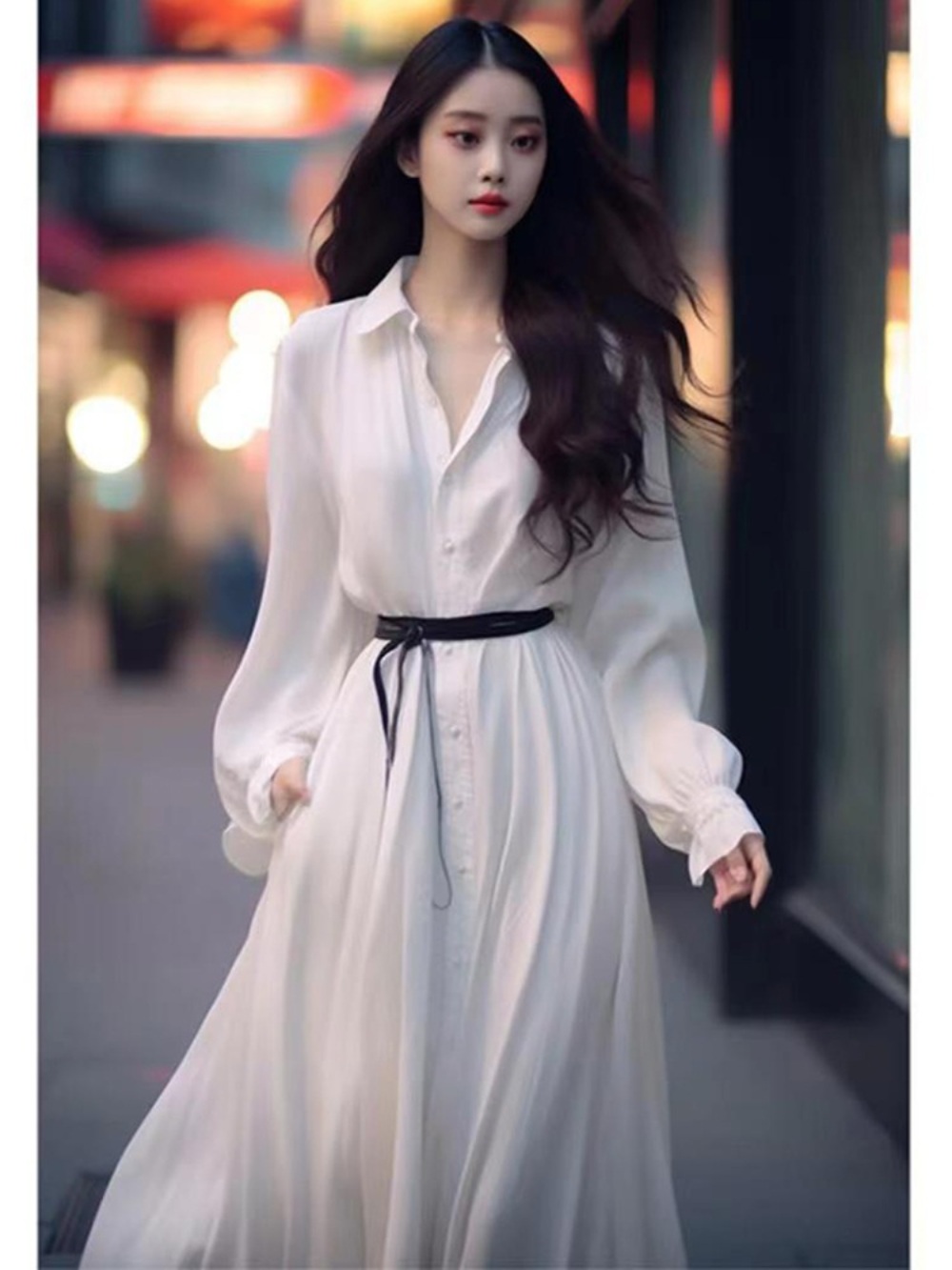 원더풀 월드 1회 김남주 셔츠 원피스 로맨틱 데이트 옷 패션 의상 피도 눈물도 없이 하연주 - 상세 이미지 3