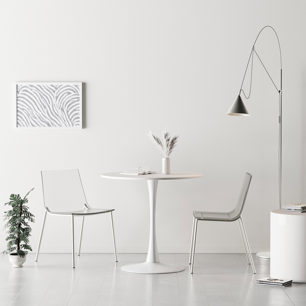 이케아 원형 테이블 식탁 카페 2인용 4인용 dockstar 화이트