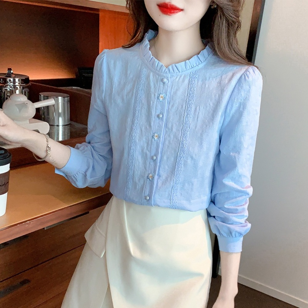돌싱포맨 하희라 셔츠 블라우스 쉬폰 하이틴 옷 패션 의상 세번째 결혼 오승아 - 메인 이미지