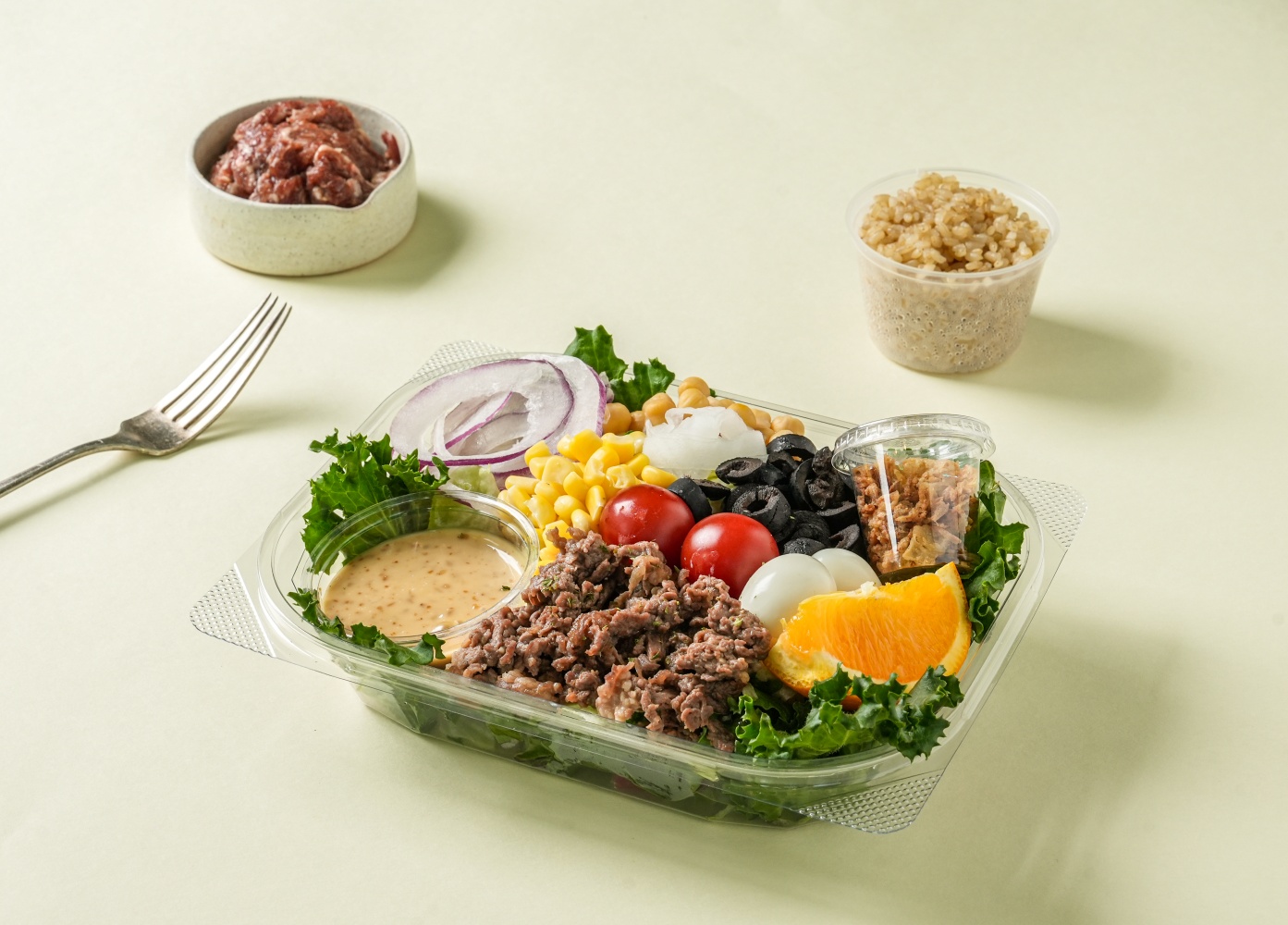 [체험팩 맛보기] 샐러드 2팩 닭가슴살 도시락배달 구독 이미지 3