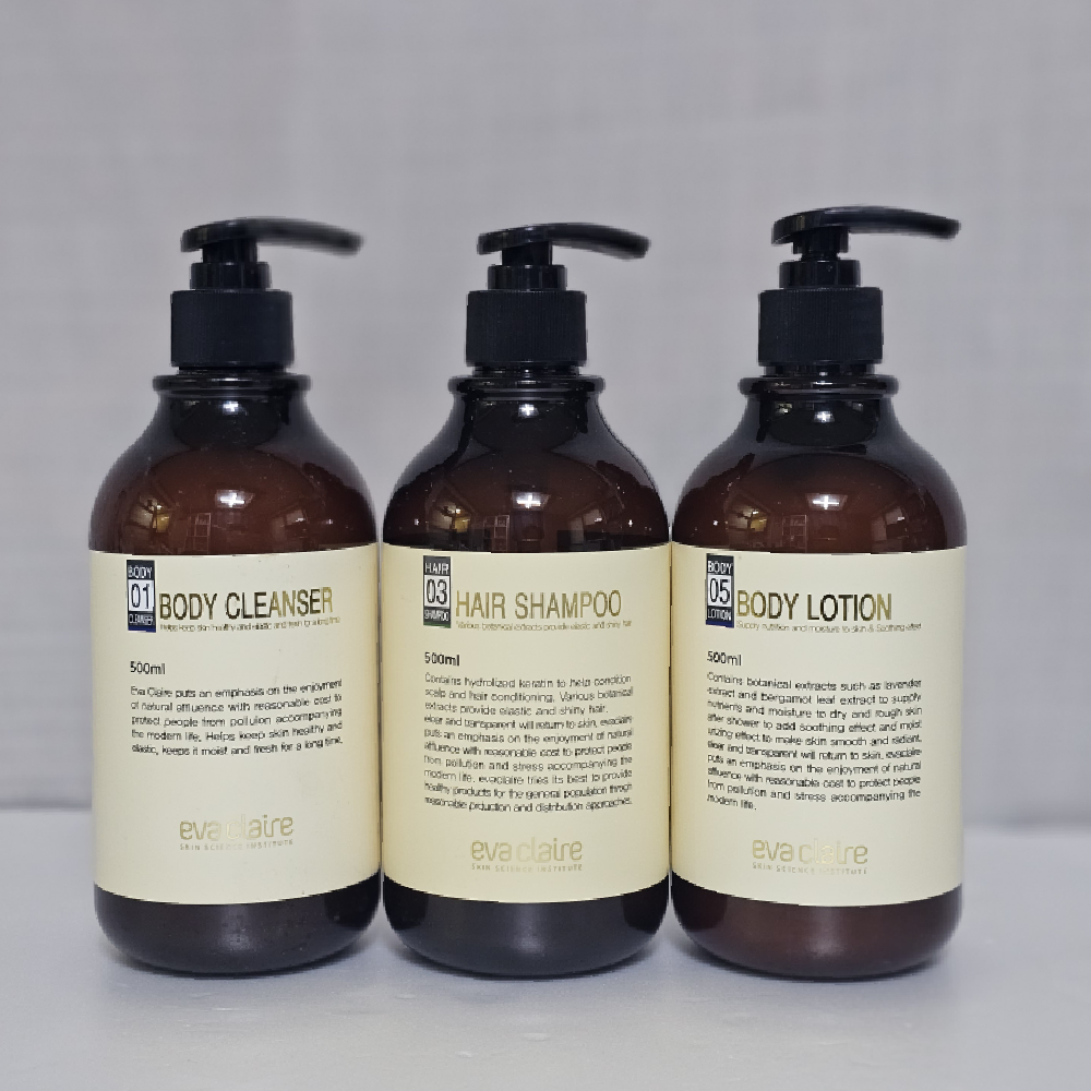 에바끌레르 끈적임없는 식물성추출물 내추럴 바이오 미네랄 바디 500ml 3종세트 - 상세 이미지 4