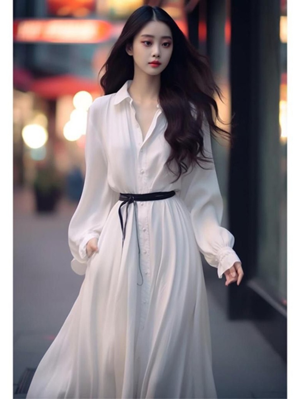 원더풀 월드 1회 김남주 셔츠 원피스 로맨틱 데이트 옷 패션 의상 피도 눈물도 없이 하연주 - 상세 이미지 2