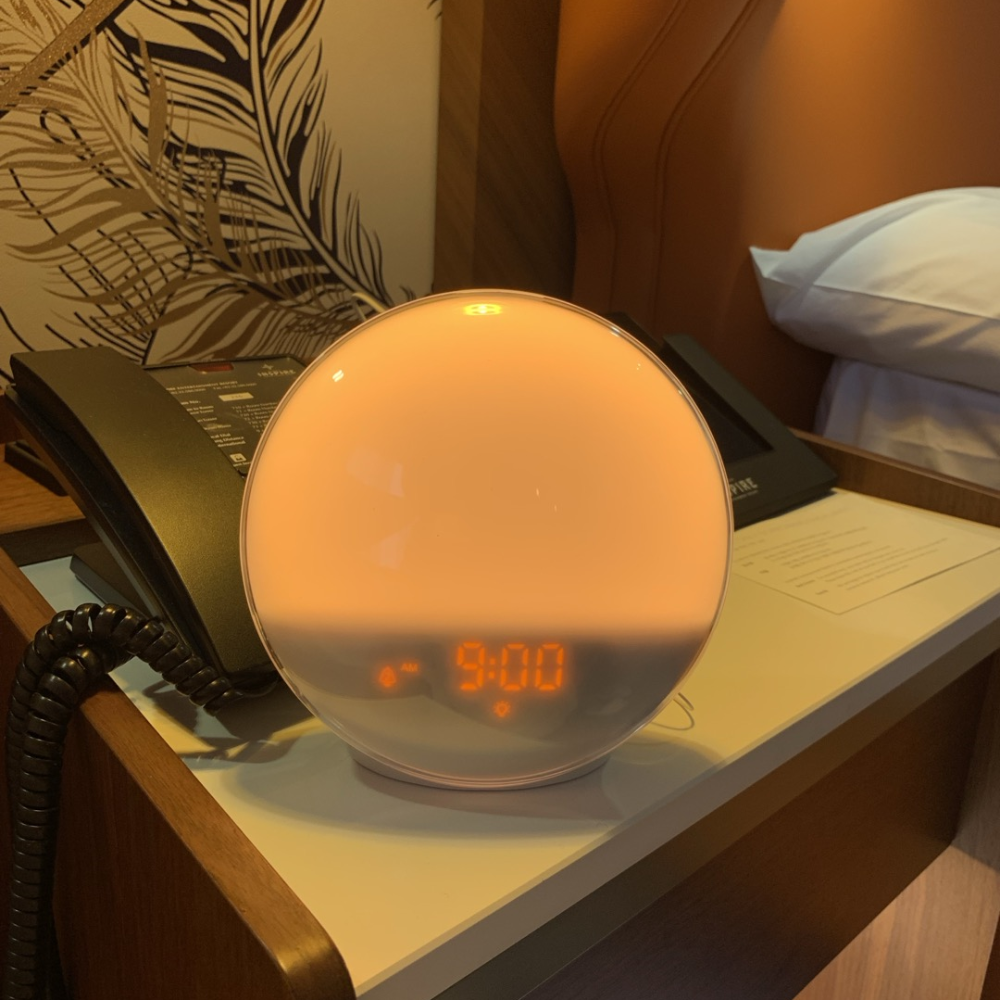 태양 탁상 알람 시계 햇빛 빛 조명 미라클모닝 무드등 해뜨는 특이한 해오름 선라이즈 일출