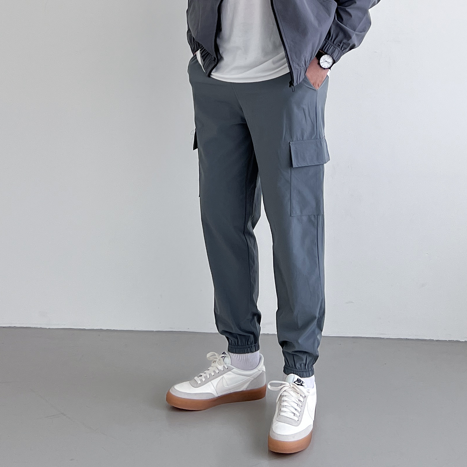 1+1 여름용 아이스조거팬츠 쿨조거팬츠 - 상세 이미지 2