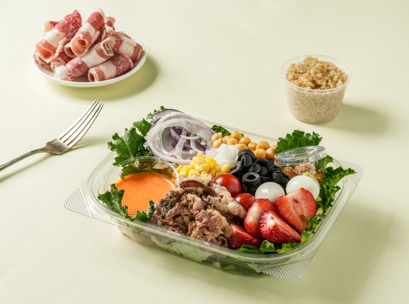 [체험팩 맛보기] 샐러드 2팩 닭가슴살 도시락배달 구독 이미지 2