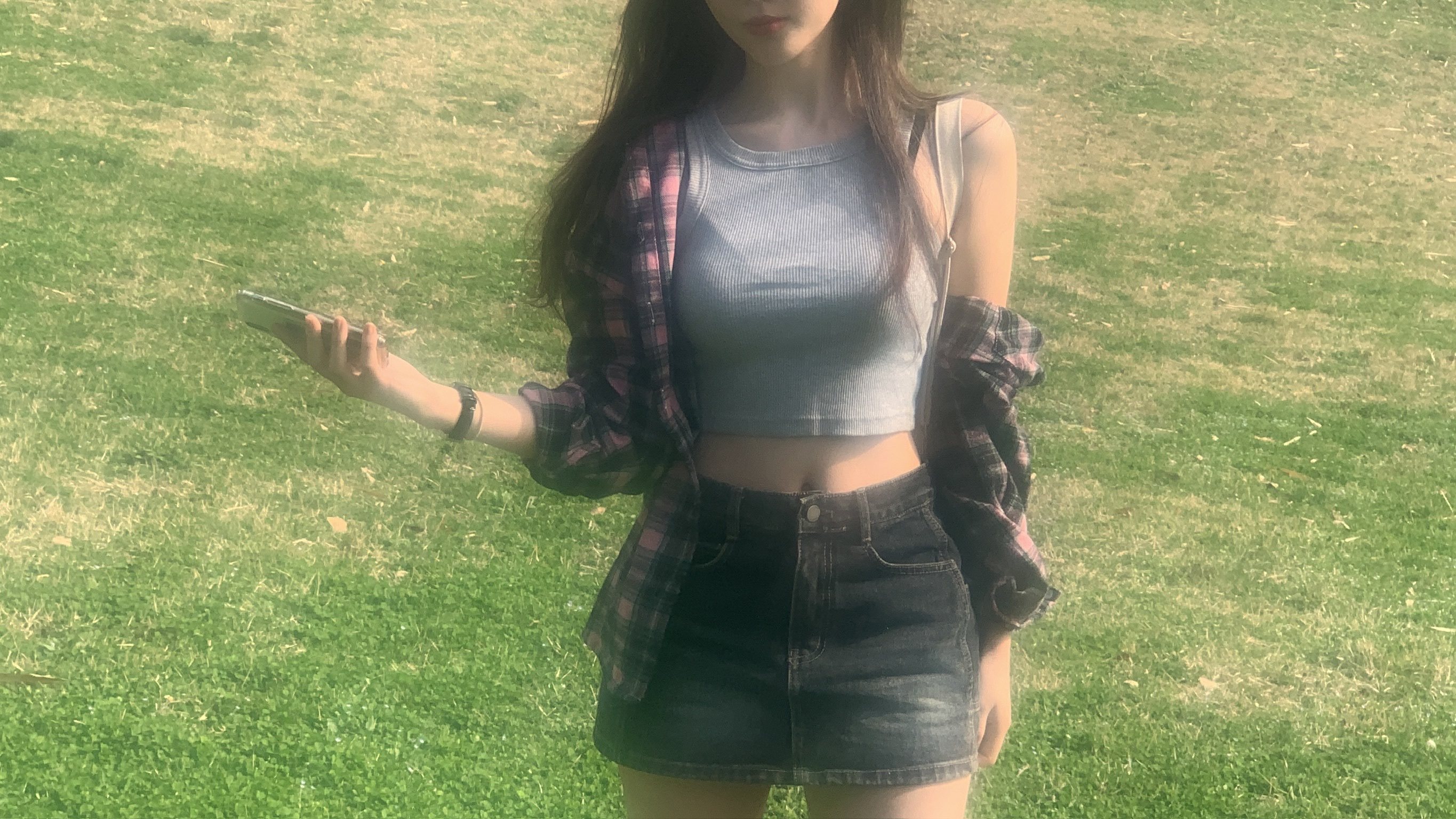 [문의폭주/실물보장] 아일릿 체크 남방 여리핏 체크셔츠 간절기셔츠 (1col) 상세 이미지 10