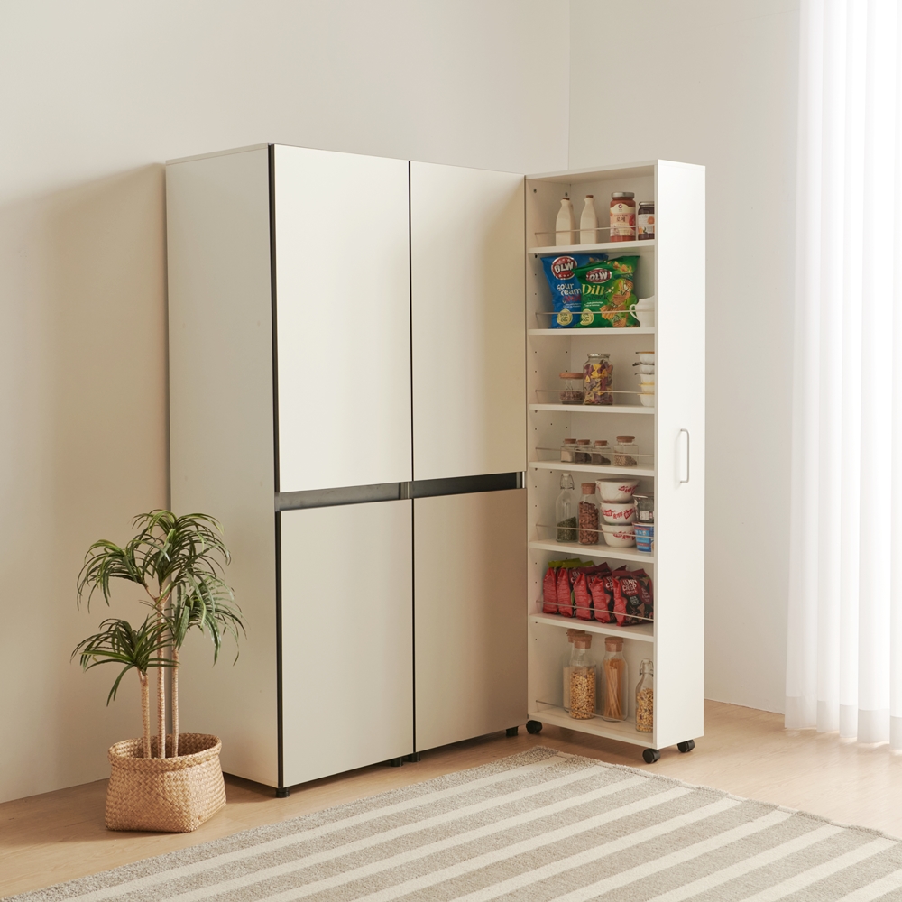 폴키친 냉장고 슬라이딩 김치냉장고 틈새장 틈새수납장 250