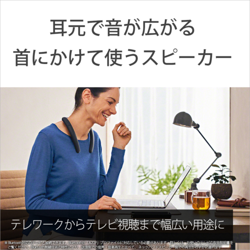 소니 SONY 무선 넥밴드 스피커 차콜 그레이 SRS-NB10 HC - 상세 이미지 3