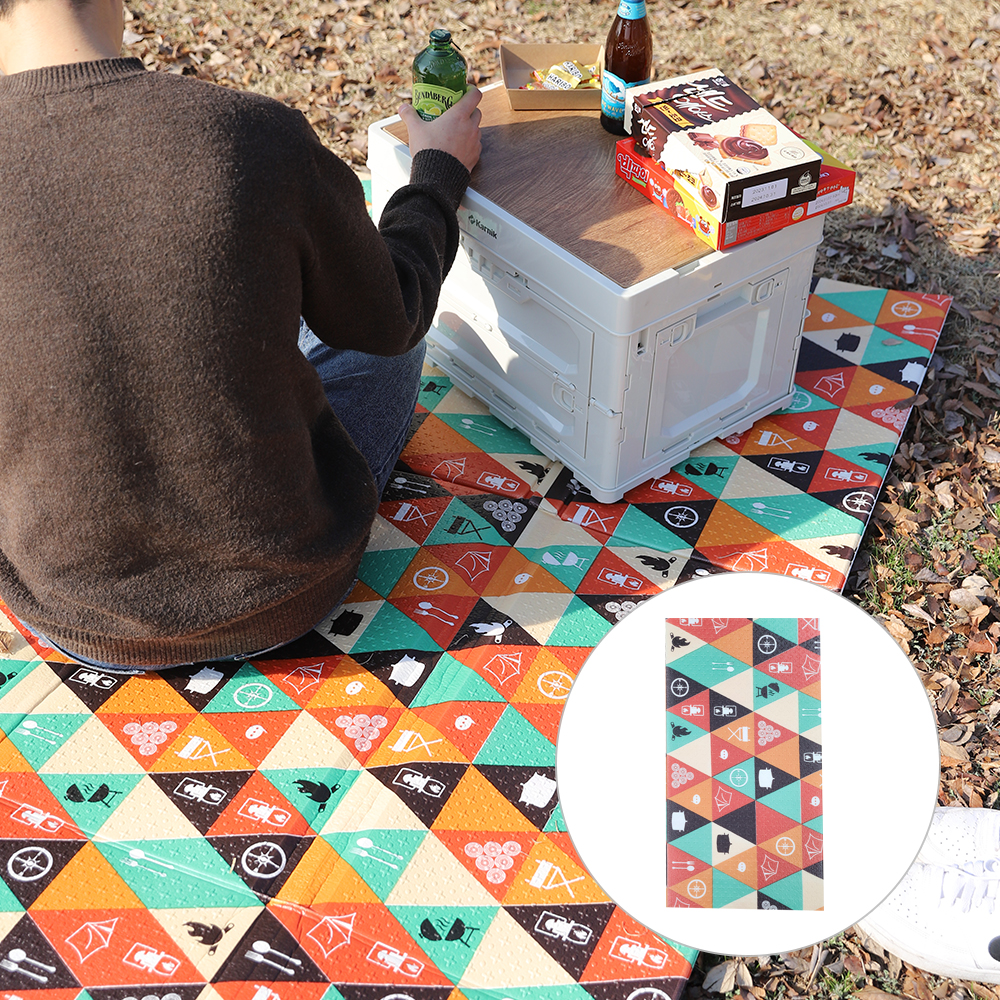 두꺼운 돗자리 피크닉 매트 한강 야외 휴대용 대형 방수 엠보코팅 캠프파이어 소