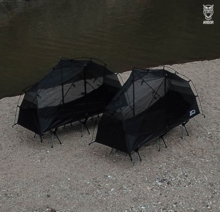 아버 코트 텐트 메쉬 백패킹 솔캠 1인용 야전침대 호환