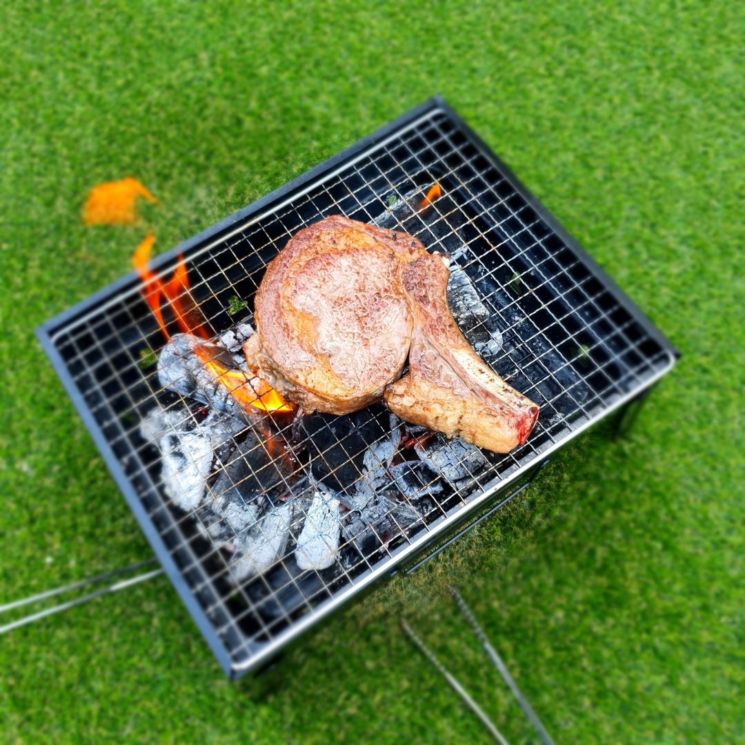 우주캠핑 올인원 바베큐그릴 접이식 숯불 화로대