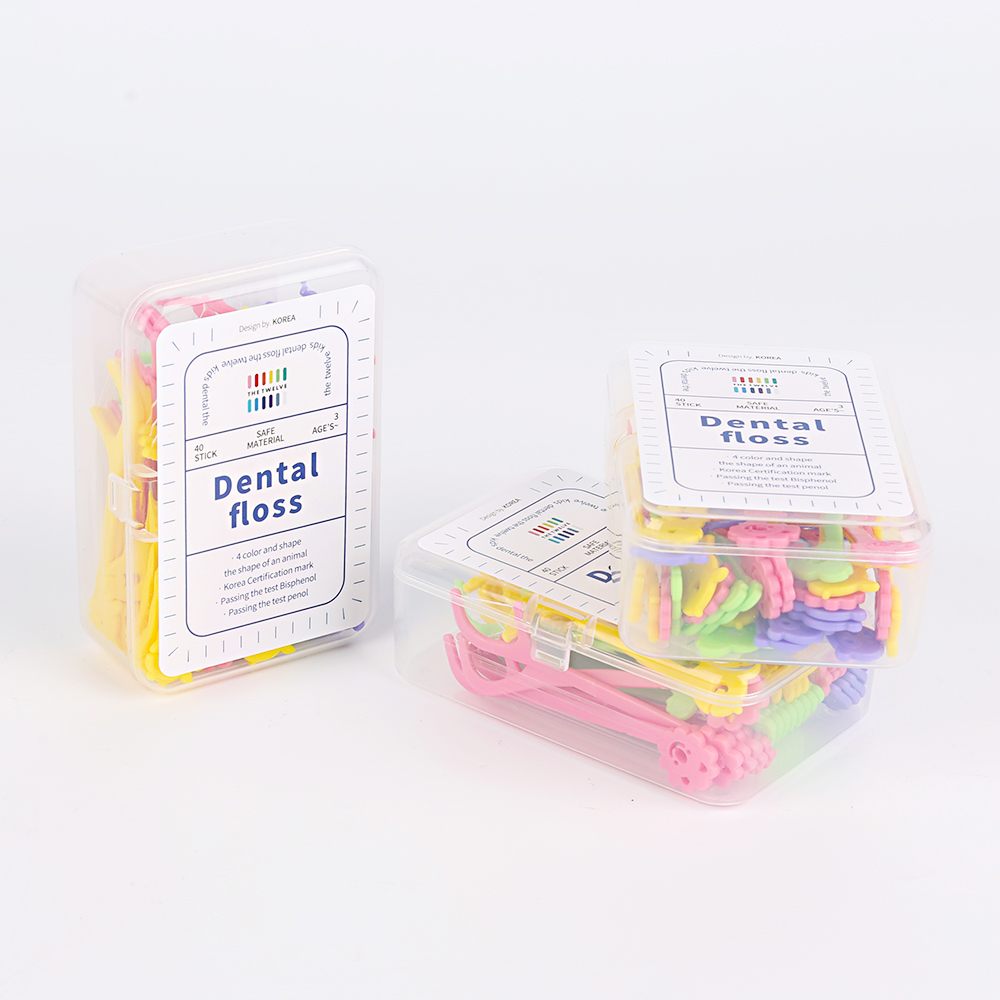 더트웰브 일회용 유아 치실 40개입 어린이 아기 치실