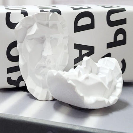 [goodchoice1 협력사]얼굴 모형 조각상 미니 자석 루키우스 대각면 석고상 흉상 냉장고 할일 메모 고정 마그넷