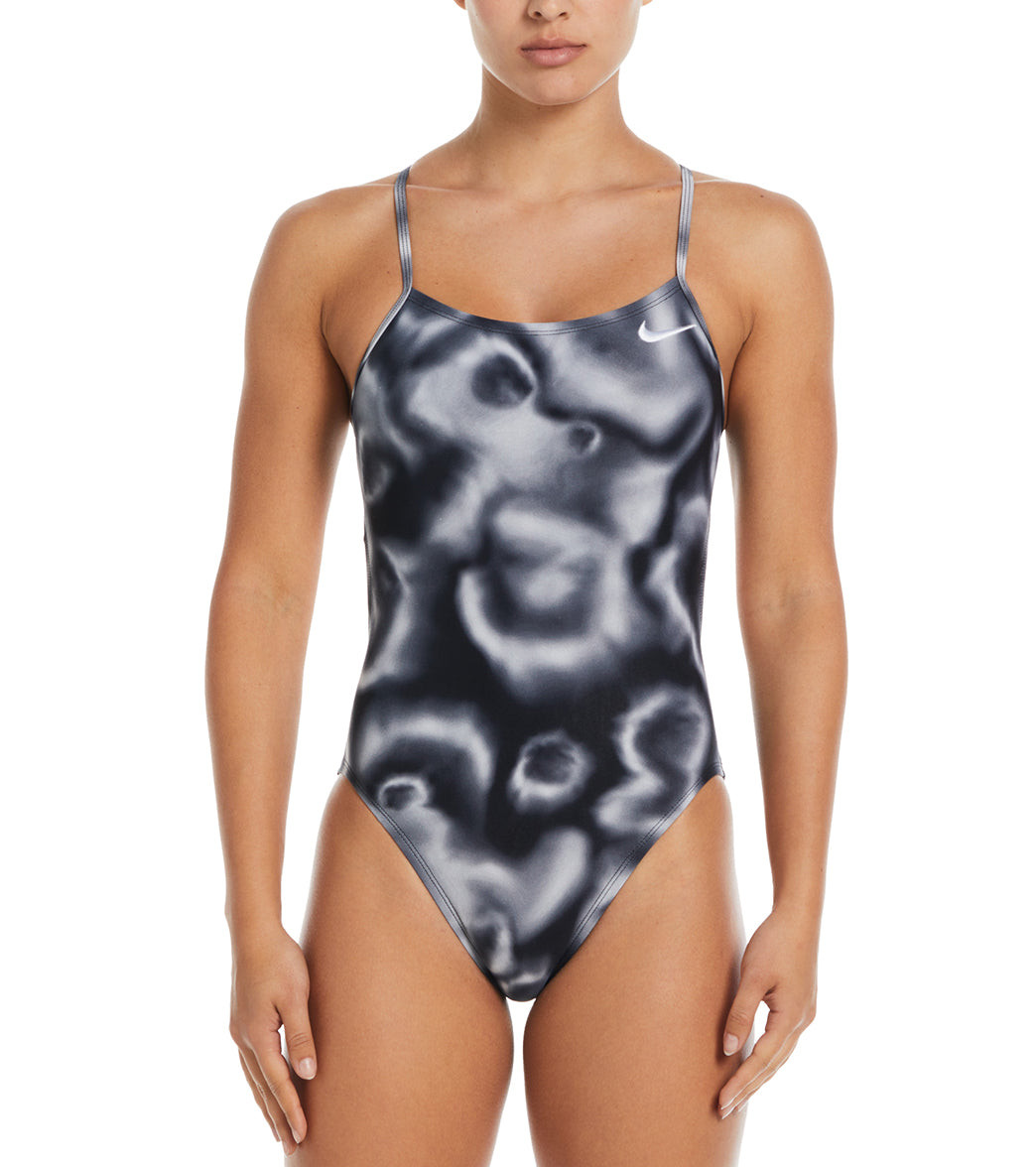 Nike Swim Digi Haze Cut Out One Piece Black, 28 - 상세 이미지 2