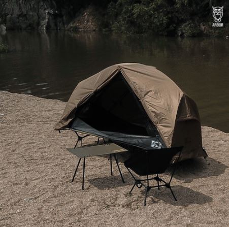 아버 코트 텐트 메쉬 백패킹 솔캠 1인용 야전침대 호환