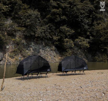 아버 코트 텐트 메쉬 백패킹 솔캠 1인용 야전침대 호환